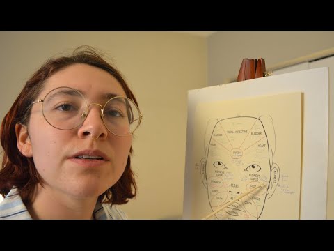 ASMR Mapping Your Face (up close examination, face touching & writing sounds)