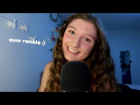 ASMR whispered ramble (life update) + mouth/hand sounds
