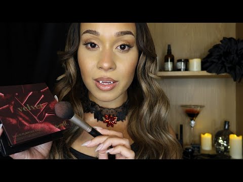 ASMR Vampire Does Your Masquerade Makeup| Roleplay Halloween Edition