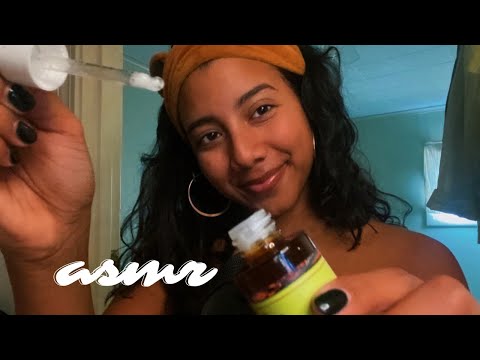 ASMR doing your skin care routine