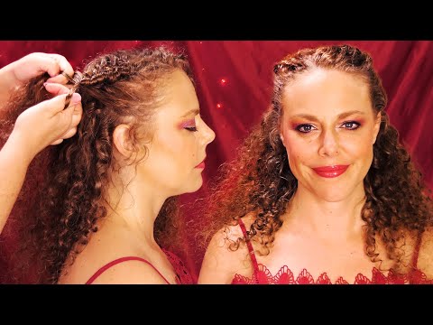ASMR 💕 GORGEOUS INFINITY BRAIDS, Extremely Satisfying, Hair Play, Beautiful Curly Hair w/ Corrina 😱