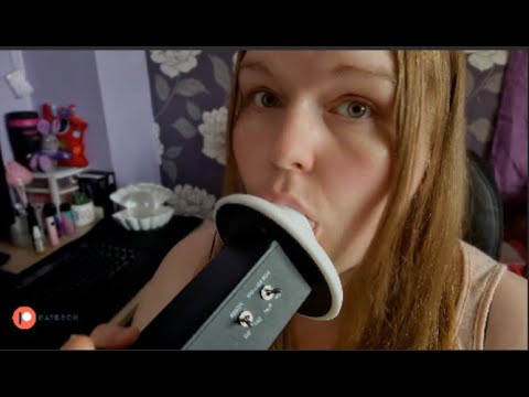 ASMR INTENSE Mouth Sounds, Mic Licking, 3dio Ear Eating (Patreon Teaser)
