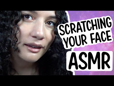 Scratching Your Face Gently ASMR (Personal Attention & Visual)