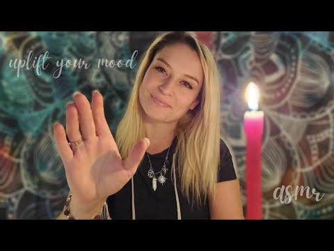 ASMR ~ UPLIFT MOOD~ Reiki~ BINURAL~ Hand Movements~Crystals~Tapping~ Relaxing Triggers~Plucking