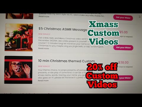 Whisper Lofi Update (Xmass customs & message video, 20% off customs, new videos everyday this month)
