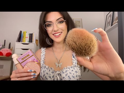 ASMR Doing Your Makeup With New Products 🤩 (luxury makeup application on you)