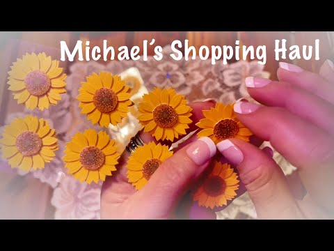 ASMR Michael's Art Supply & Crafts Shopping Haul (No talking)