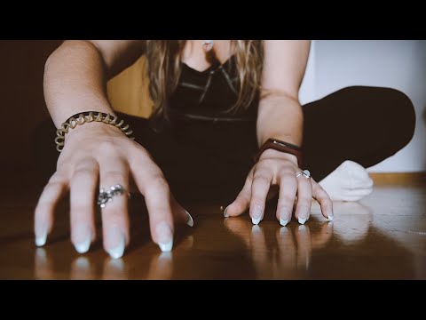 ASMR fast floor tapping & scratching (no talking)