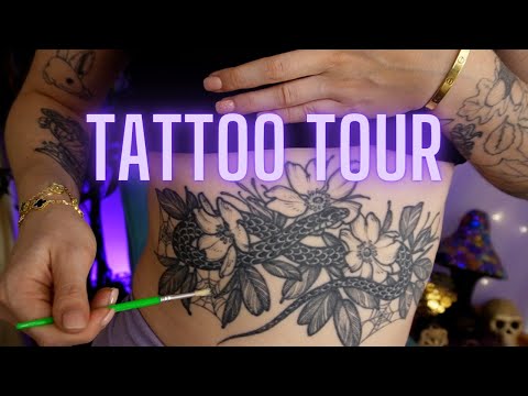 ASMR | Tattoo Tour | Soft Spoken + Finger Tracing