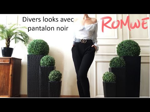 ASMR * Divers looks sympas avec un pantalon noir * Unboxing Romwe 1