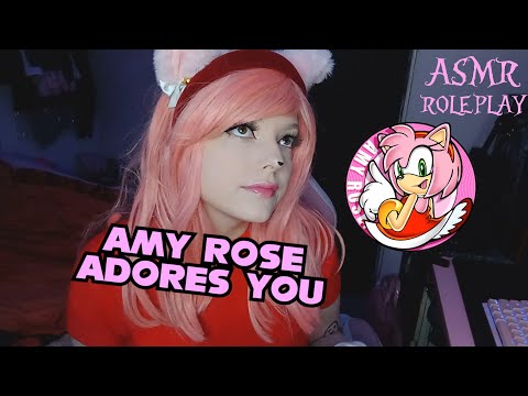 ASMR Roleplay | Amy Rose Adores You (personal attention & face touching)