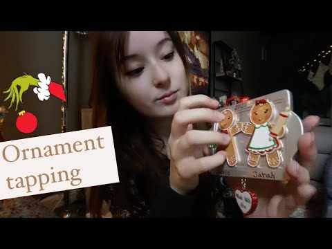 ASMR tapping on ornaments 🎄
