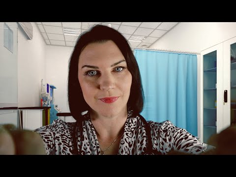 ASMR Thyroid Exam (medical roleplay, relaxing examination of eyes, neck, lymph nodes, arms and legs)