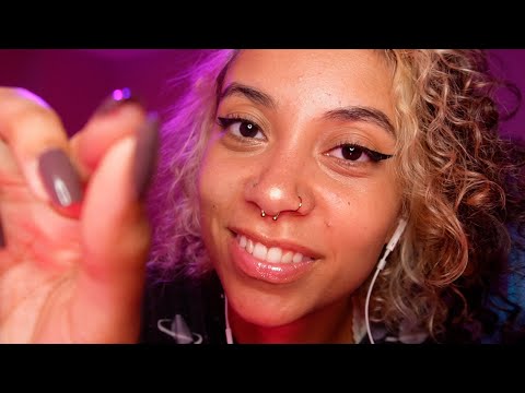 ASMR There's Something in Your Eye (Lots of Personal Attention & Inaudible Whispers)