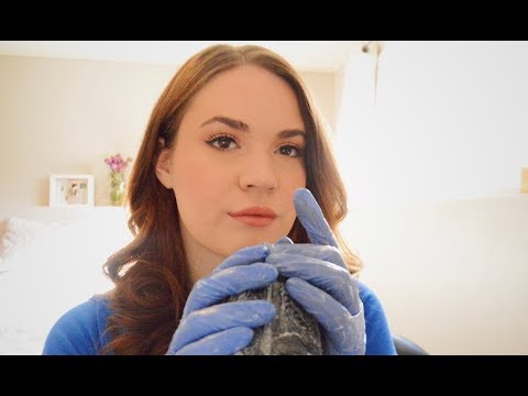 [ASMR] Lotion and Glove sounds with Plastic Cover on Mic