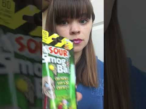 ASMR SOUR Smog Balls AGGRESSIVE package shaking tapping toxic candy satisfying sounds #shorts