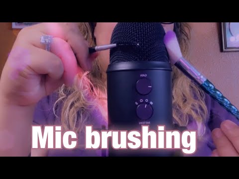 ASMR| Intense Mic 🎙 Brushing with makeup brushes & a spoolie