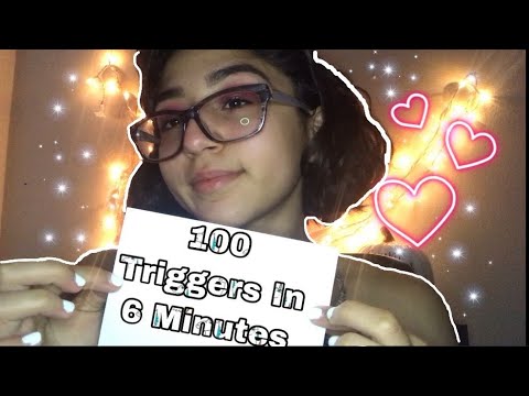 [ASMR] 100 Triggers In 6 Minutes