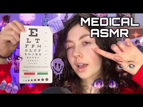 ASMR | Inaudible Eye Examination Roleplay! ( personal attention, pay attention triggers + )