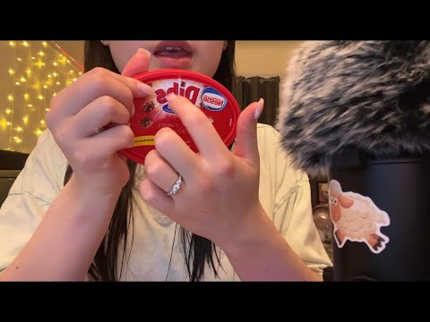 ASMR food finds/snack haul (ice cream, juices/smoothies, chips, beignets, candy…)