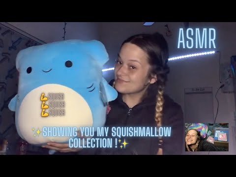 ASMR showing off my squishmellow collection ￼!! 🥺