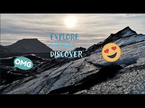 ASMR Icelandic nature sounds to help you relax/sleep. Glacier walk - Inside a volcano & more