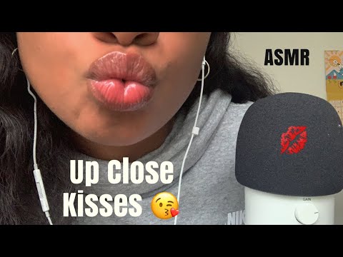 ASMR | Up Close Mouth Sounds | Kisses 💋 | Positive Affirmations