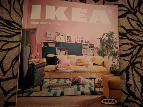 Chilling in Bed Flipping Through IKEA Magazine - ASMR - Whisper, Page Sounds, Tapping