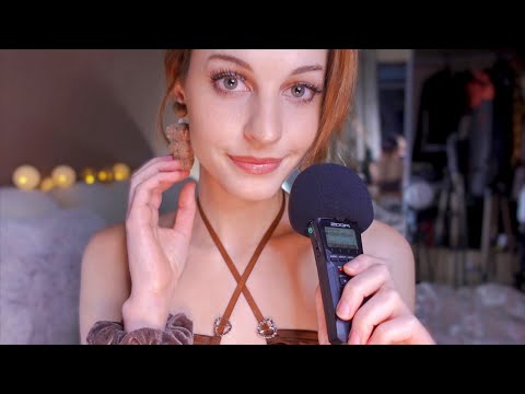 ASMR Close Breathy Whispering (Zoom H1n) -  'My Firsts and Lasts' Gentle Ramble, Forest Sounds 🌃🧚