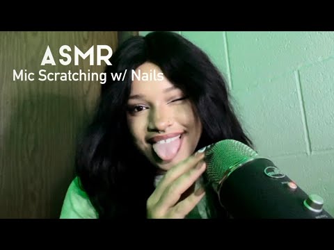 ASMR Mic Scratching & Tapping, Fast and Aggressive, for Sleep, mic triggers, rubbing, long nails