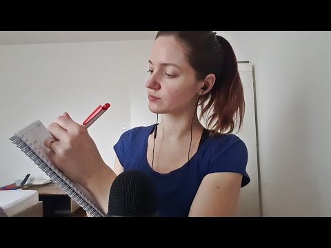 ASMR RP - friend helps you with to do + grocery list, planning - paper sounds, personal attention