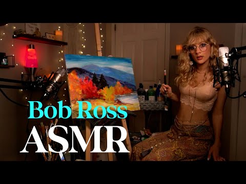 Bob Ross Painting ASMR 🍁 Fall Landscape, Chatting 🍃 Part 1