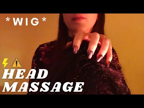 ASMR -  FAST and AGGRESSIVE SCALP SCRATCHING MASSAGE | tingly WIG scratching  | No talking