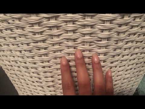 ASMR tingly laundry basket tapping/scratching