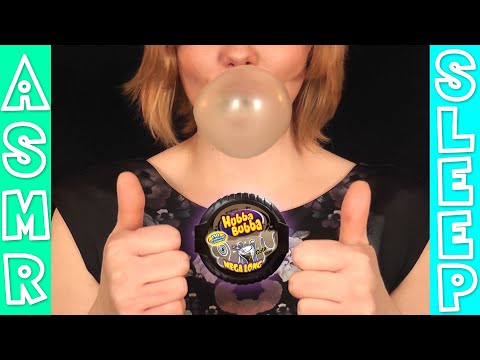 ASMR chewing gum & blowing a lot of bubbles