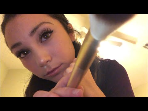 Brushing the Camera & Mouth Sounds for 45 Seconds | Asmr