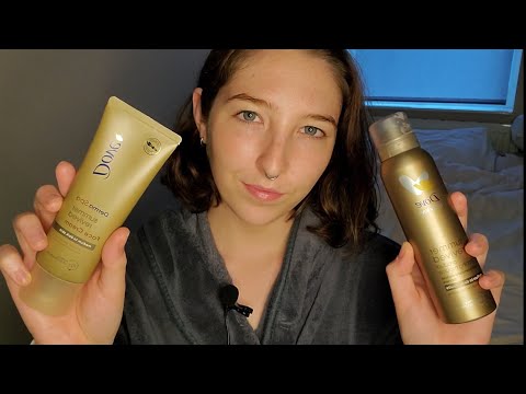 ASMR skincare & fake tan routine for glowy summer skin ☀️ whispers & tapping