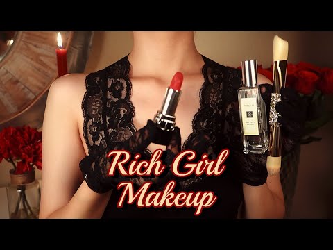 ASMR 🌹 Rich Friend Does Your Makeup Upstairs During a Party {personal attention + layered sounds}