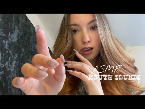 ASMR | pure fast and aggressive mouth sounds with hand sounds⚡️