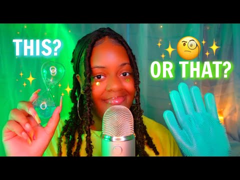 This OR That Trigger ASMR 👀💚✨ | What Makes You Tingle The Most? (TINGLE OVERLOAD 🤤)