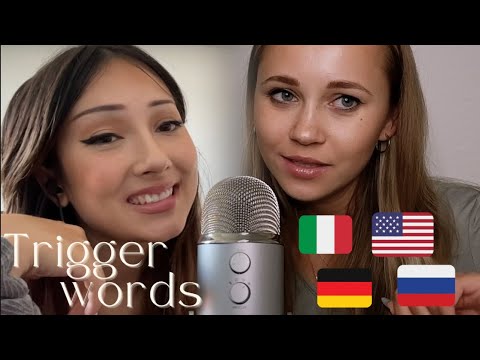 ASMR Extremely tingly trigger words in 4 languages with Innocent Flower ASMR💕🤩