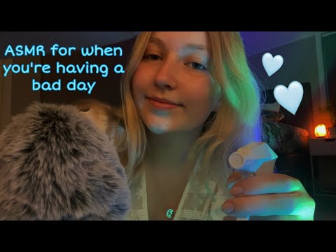 ASMR for when you're having a bad day (Hair brushing and a hair cut + calming affirmations)