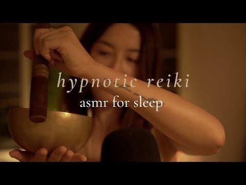 ASMR Reiki for Sleep (Singing Bowl, Tarot Reading, Body Scan, Hand Movements, Energy Plucking)