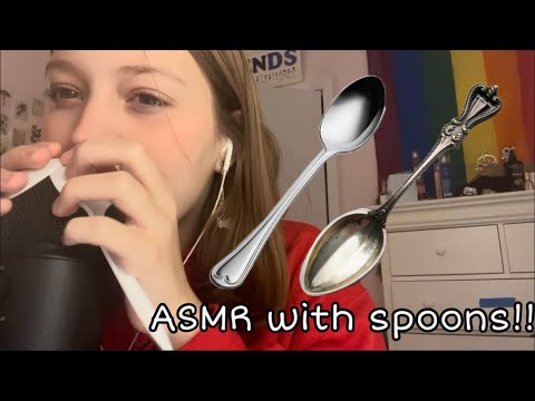 ASMR with spoons!! loud/intense