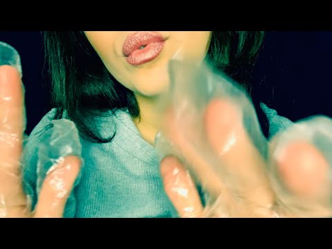 ASMR|Plastic Gloves Sounds And Kisses|Hand Movements #asmrsounds