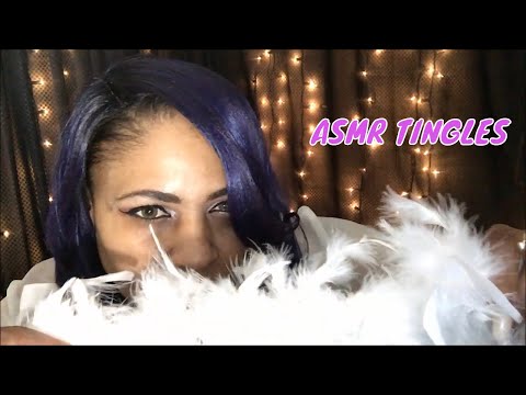 ASMR Sounds  Ear to Ear* Feather Tingles* Hand Movements to  Help you Relax