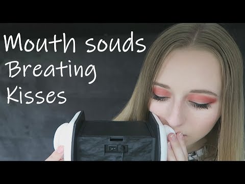 [ASMR] Mouth Sounds with kisses and breathing sounds