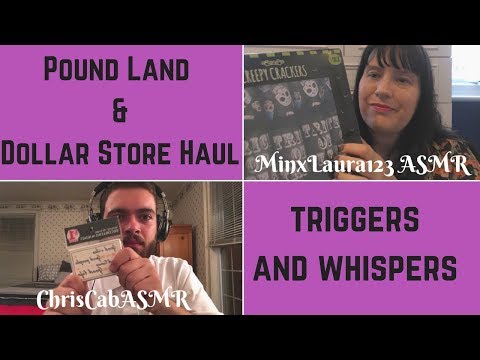 Asmr - Whispering & Triggers - Poundland & Dollar Store Haul - collab with ChrisCabASMR
