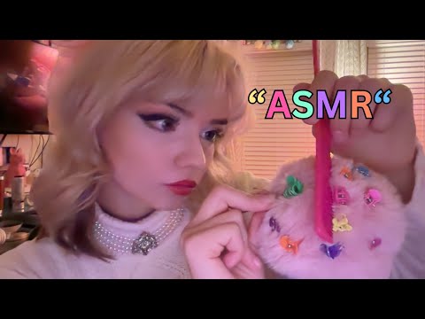 ASMR Plucking Bugs from your Hair (eating plastic, mouth sounds, new mic!)