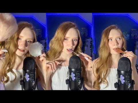 ASMR😴mouth sounds, fluffy mic, personal attention 😘